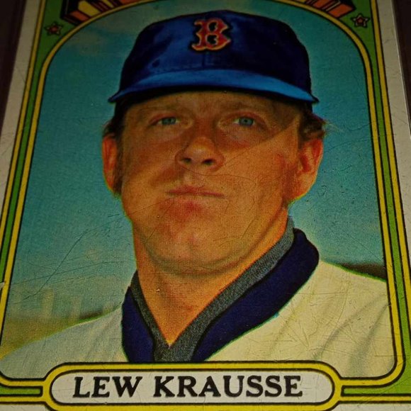 .1972 Topps Lew Krausse #592 Baseball Card, Graded of 8 (PSA) NM-Mint, Red Sox - Picture 3 of 4